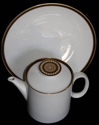 Retro 1960s "Thomas" tea pot and cake plate, made in Germany