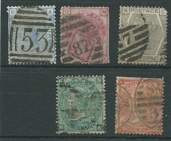 GB QV 1800s Mixed Used - CV Cheapest - R8850 - Grubby Lot - See below