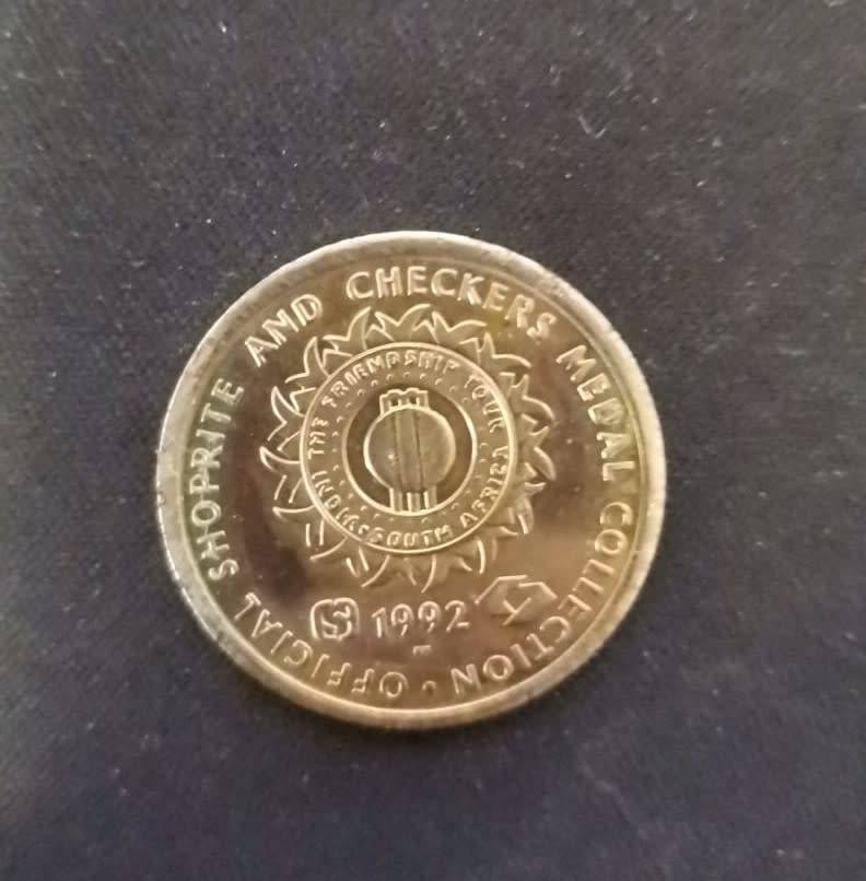 JONTY RHODES : 1992 : OFFICIAL SHOPRITE AND CHECKERS MEDAL COLLECTION