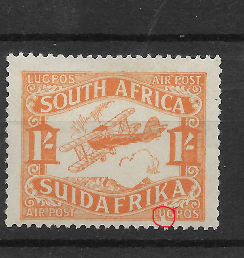 Union of SA - Flaw White Spot under U of Lugpos SACC41a - MH R1200 - Read Description