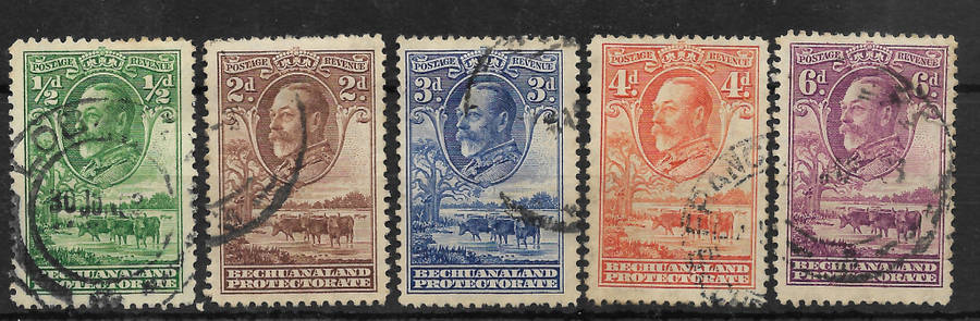 Bechuanaland KGV 1932 Fine Used SACC94-99 CVR647