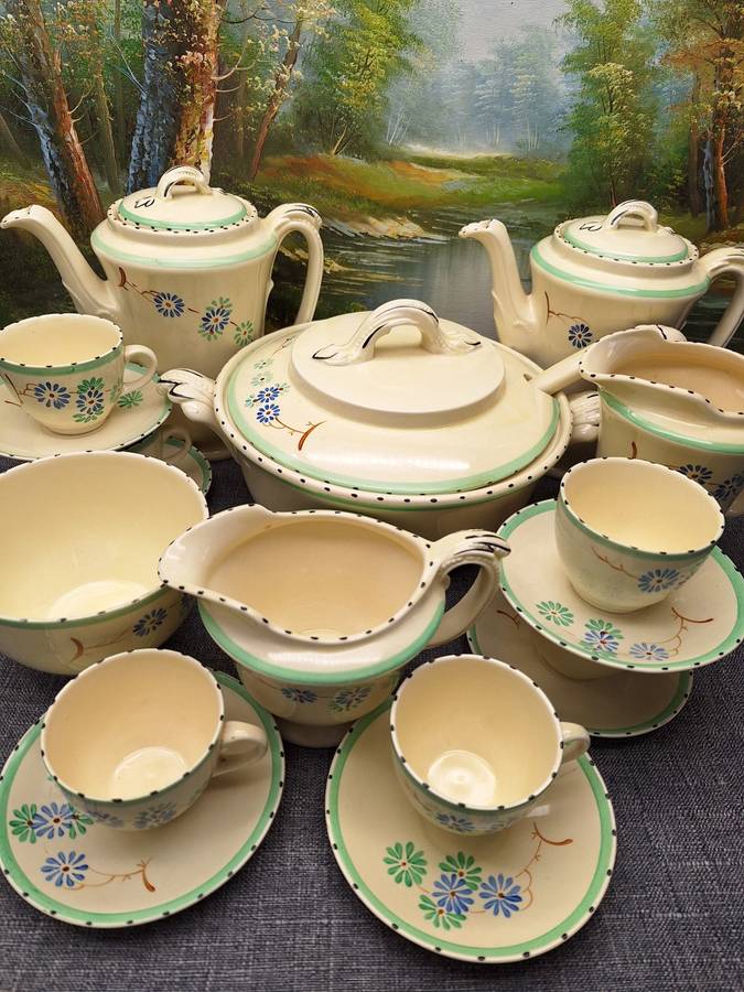 Collection of Vintage Burleigh Ware Tudor Made in England Ceramics