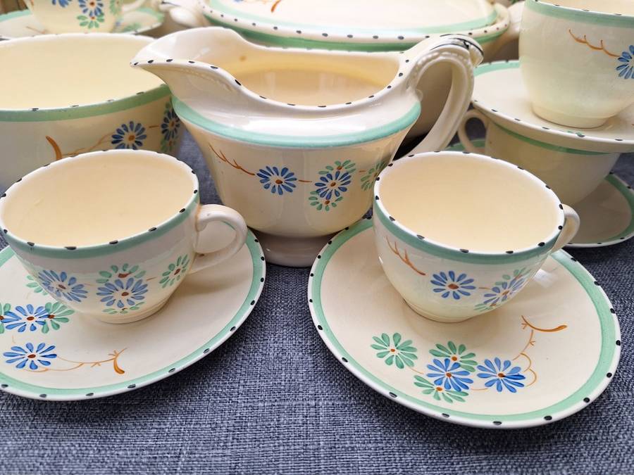Collection of Vintage Burleigh Ware Tudor Made in England Ceramics