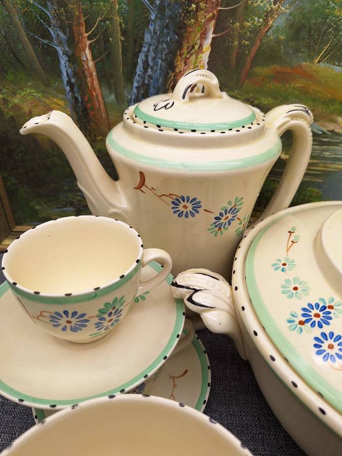 Collection of Vintage Burleigh Ware Tudor Made in England Ceramics