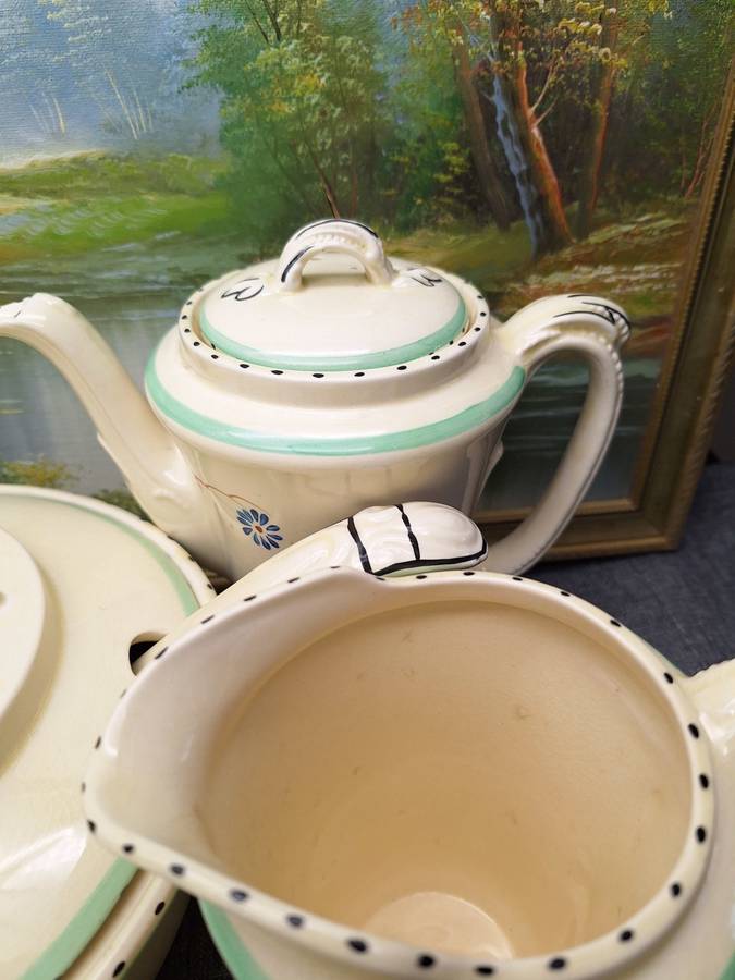 Collection of Vintage Burleigh Ware Tudor Made in England Ceramics