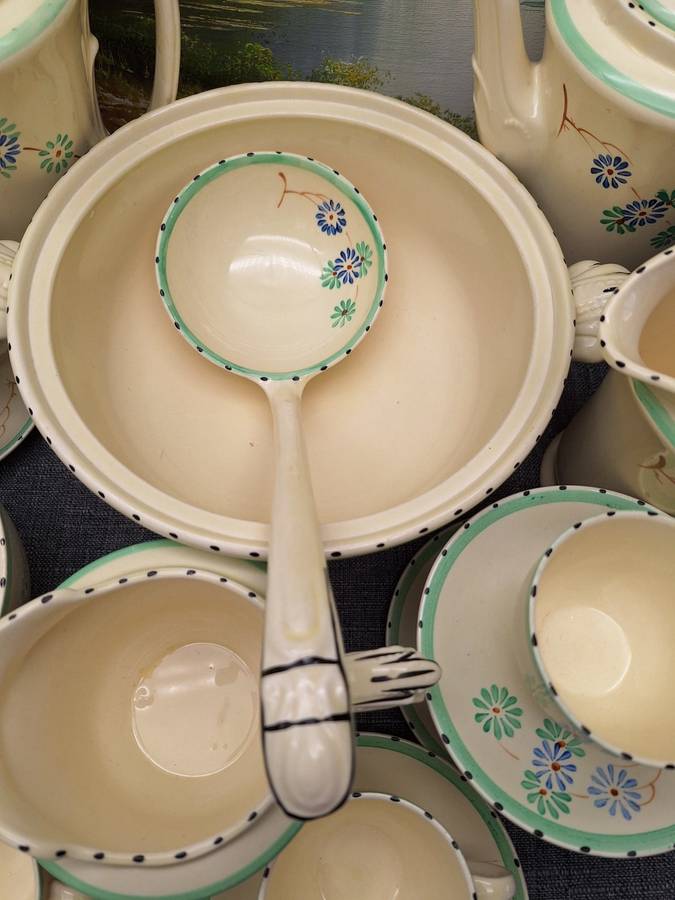 Collection of Vintage Burleigh Ware Tudor Made in England Ceramics
