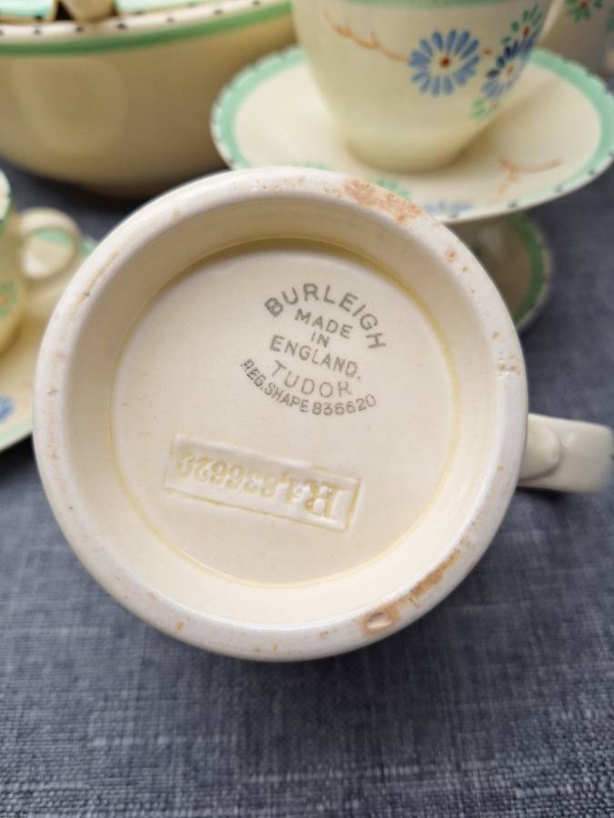 Collection of Vintage Burleigh Ware Tudor Made in England Ceramics
