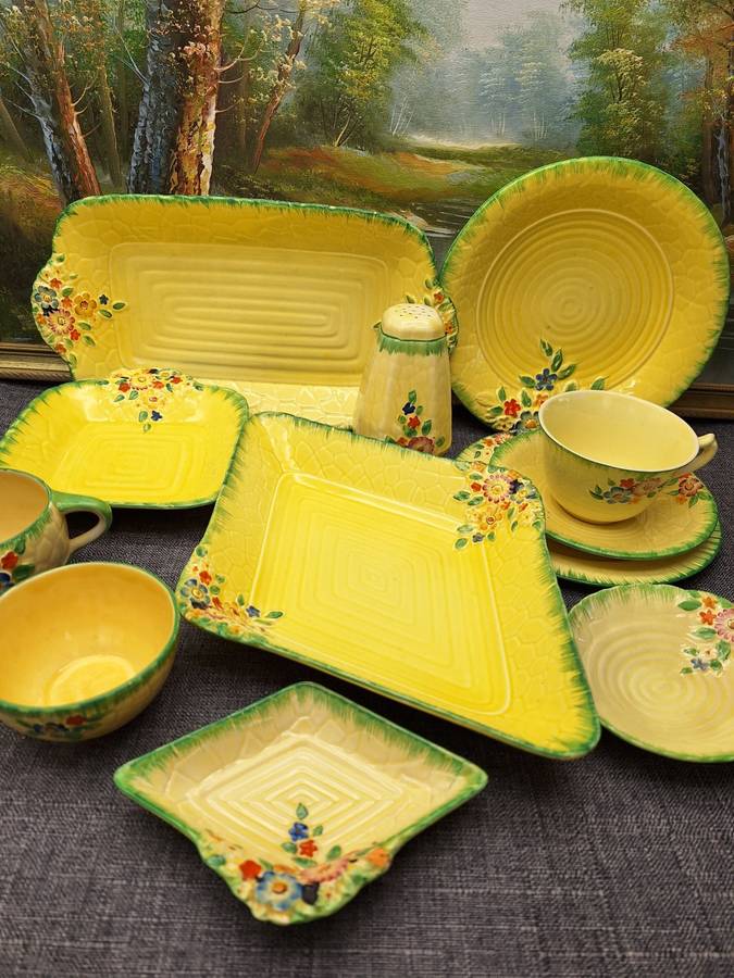 Collection of Vintage Crown Devon Made in England Ceramics