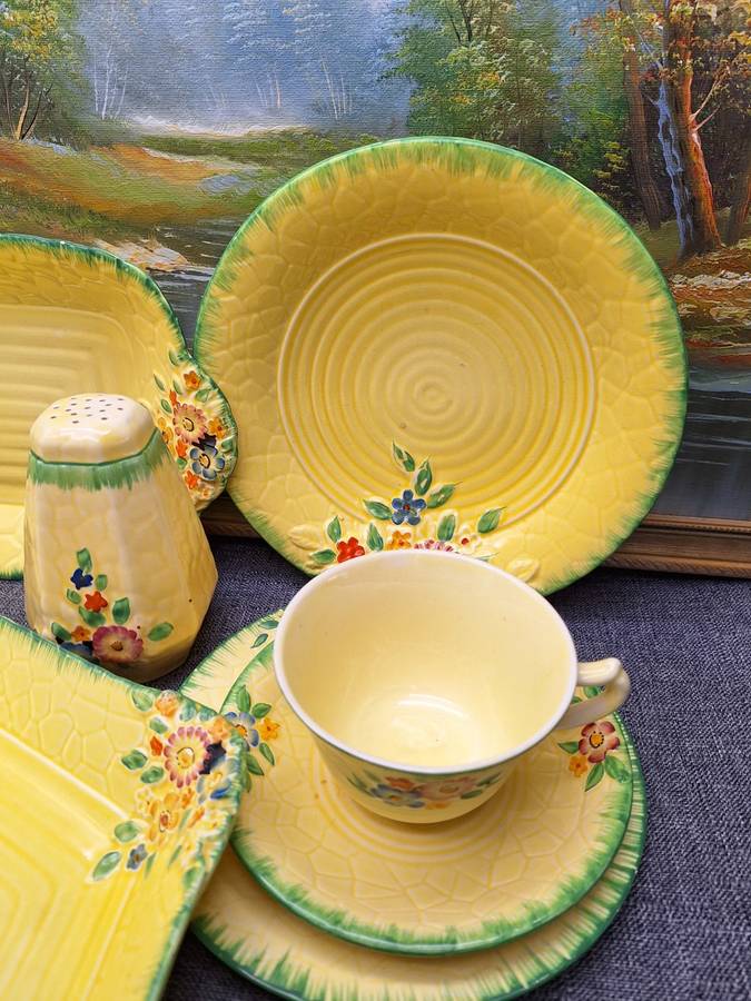 Collection of Vintage Crown Devon Made in England Ceramics