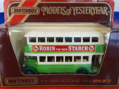 Matchbox X 5 - Models of Yesteryear -1:43 Buses and Coaches-leyland,AEC,Tramcar etc - Awesome Set