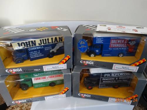 Corgi -4 X Bedford O Pantechnicon -  1 x Limited Ed -Hard to Find Items - Bargain