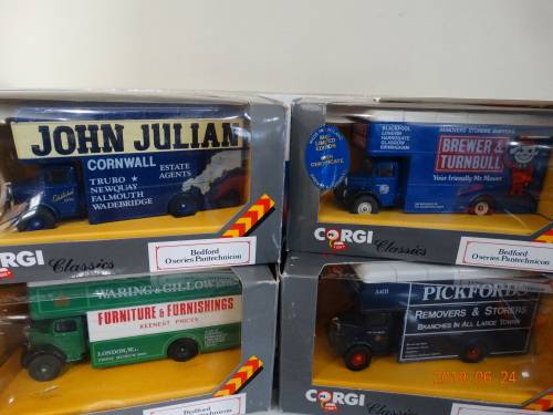 Corgi -4 X Bedford O Pantechnicon -  1 x Limited Ed -Hard to Find Items - Bargain