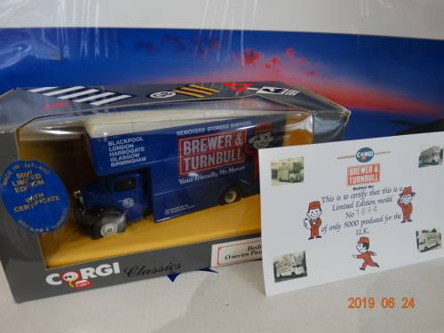 Corgi -4 X Bedford O Pantechnicon -  1 x Limited Ed -Hard to Find Items - Bargain