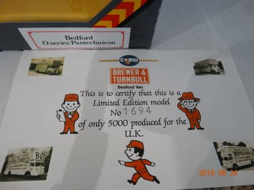 Corgi -4 X Bedford O Pantechnicon -  1 x Limited Ed -Hard to Find Items - Bargain