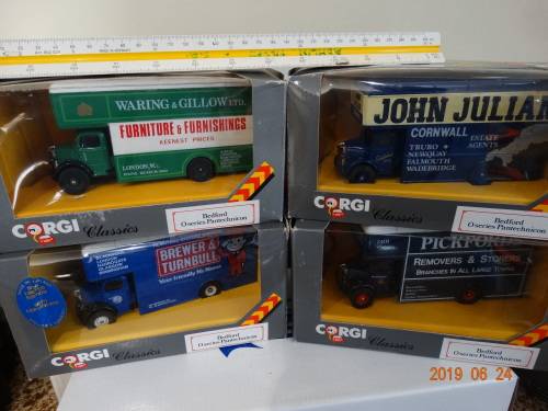 Corgi -4 X Bedford O Pantechnicon -  1 x Limited Ed -Hard to Find Items - Bargain