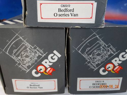 Corgi -3 X Bedford O Series Vans  - Delivery trucks - Wow - Hard to Find Items - Bargain