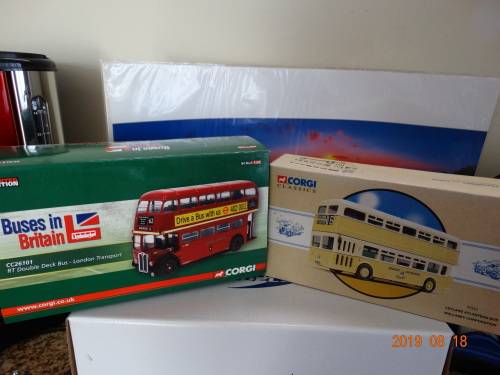 Corgi -2 X  Double Deck Buses - 2 Box sets - 2 x Limited Ed + Cert - Hard to Find Items - Bargain