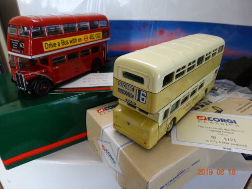 Corgi -2 X  Double Deck Buses - 2 Box sets - 2 x Limited Ed + Cert - Hard to Find Items - Bargain