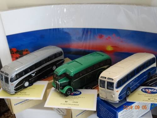 Corgi x 3 - AEC Regal + Burlingham Seagulls - Box sets 3 x Ltd Editions-Hard to Find Items - Bargain