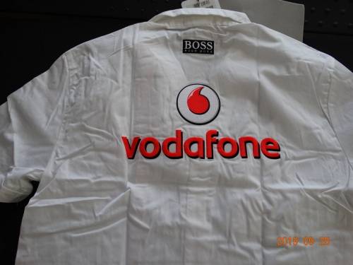 Mclaren Mercedes Vodafone - Team Shirt for Men - L-  50th Anniversar Brand New - Official Gear - WOW