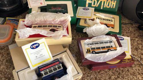 Corgi x 5 - Coaches + Trucks   - 4 x   Ltd Edition - some Hard to Find Items - reduced to go prices