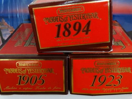 MatchBox - Models of Yesteryear -x 3 box sets  -  includes -Y16, Y19 & Y-21  -  WOW