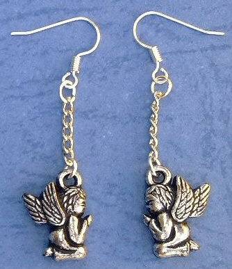 Praying angels earrings