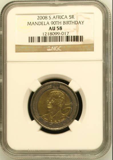SALE!! 2008 NELSON MADELA 90 TH BIRTDAY R5 AU58