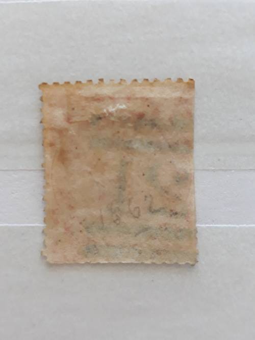 GB 1862 QV WITH SMALL CONTROL LETTER