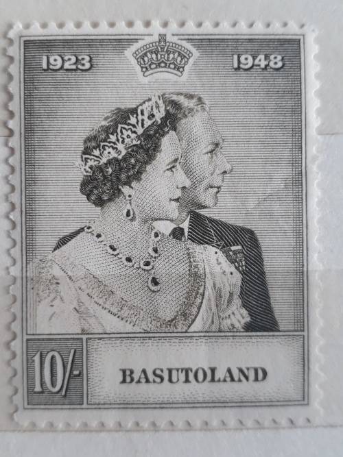 BASUTOLAND - 1948 Royal Wedding Silver Anniversary 1POUND - MINT UNHINGED WITH FULL GUM!!! SEE SCANS