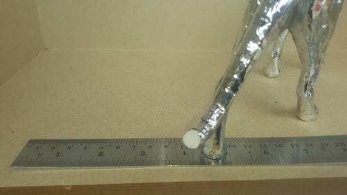 Statement Piece !  Cheetah Walking Ornament In Silver Finish