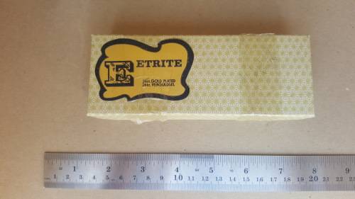 EETRITE - 24K Gold Plated - Desert Fork and Spoon Set in Original Box and packaging - Rose Design