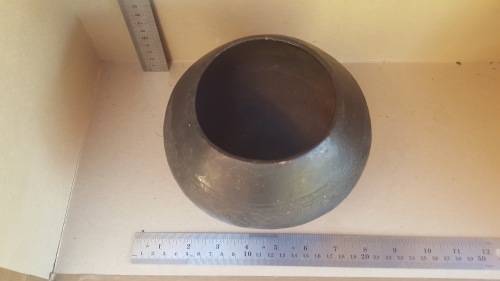 African Zulu Beer Pot -  Black Clay Ukhamba