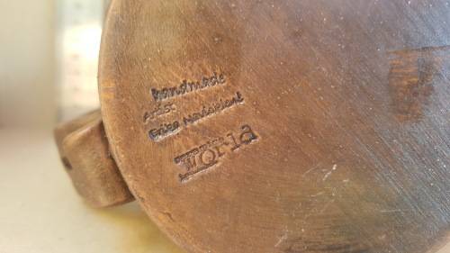 Belgian Stein Beer Mug - Embossed Ceramics - Ceramica World Handmade - Signed Pottery