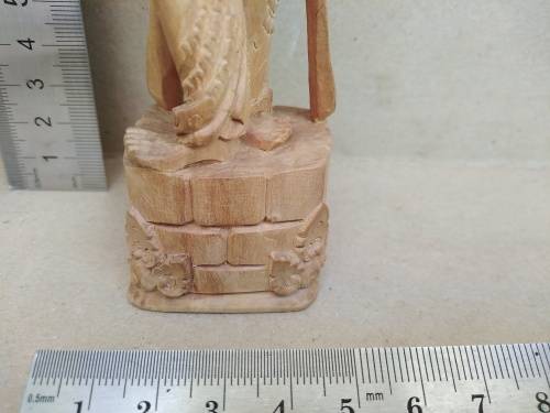 Dancing Apsara Statue - Carved Wood - Cambodian - Southeast Asia