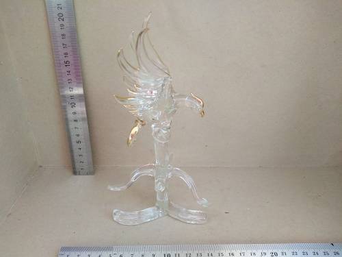 Vintage! Gold Gilded Glass Sculpture - Phoenix Rising