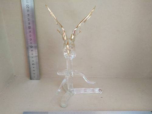 Vintage! Gold Gilded Glass Sculpture - Phoenix Rising