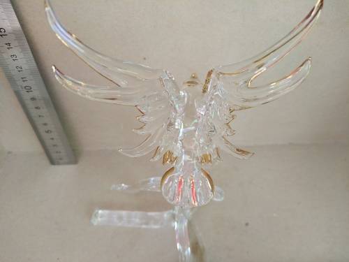 Vintage! Gold Gilded Glass Sculpture - Phoenix Rising