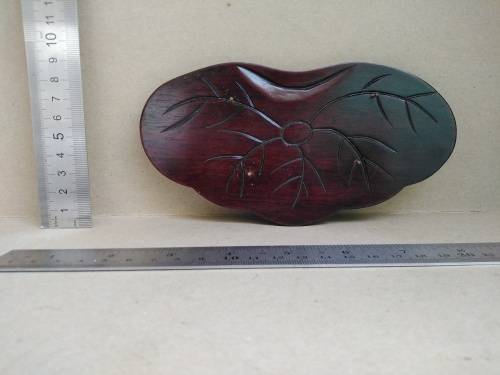 Vintage! - 5 Piece - Majestic  Ebony Wooden Swan Family - Hand Carved On Wooden Base