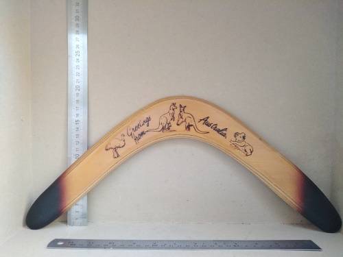 Genuine Hand Made Returning Wooden Boomarang - Made in Australia