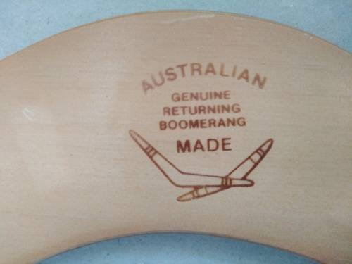 Genuine Hand Made Returning Wooden Boomarang - Made in Australia