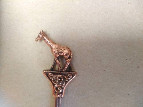 Vintage! Collector Spoon - Miguel South Africa - Copper -  Giraffe