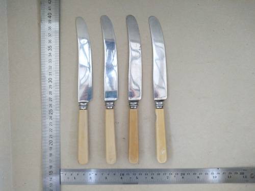 Vintage! - Warranted Sheffield - Ivorine Handle Knife Set