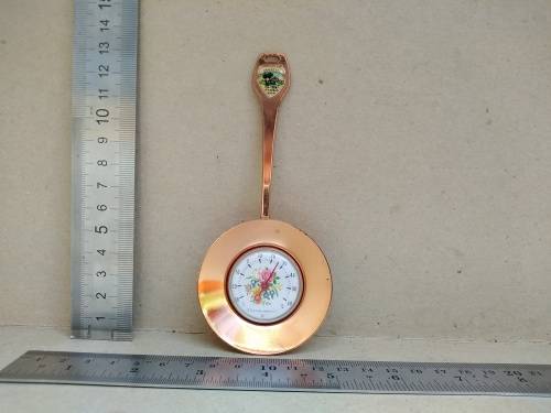 Vintage! Oshakati, Owambo, Namibia - Souvenir Spoon Shaped - Gold Plated - Thermometer