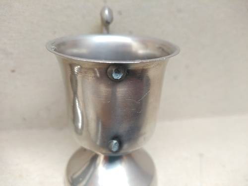 Vintage! - Set Of 3 - Silver Alloy? - Miniature Trophy Cups