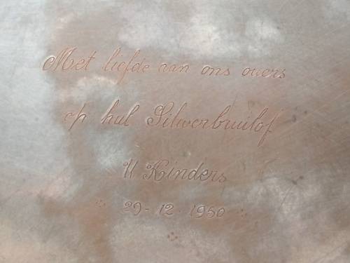 Vintage! - Italian Seranco - Silver Plate - Ornate Nouveau Round - Serving Tray