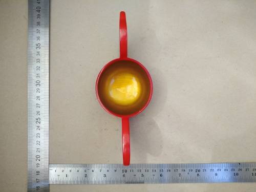 Vintage! Russian - Khokhloma Lacquered - Bird-Shaped - Salt Cellar