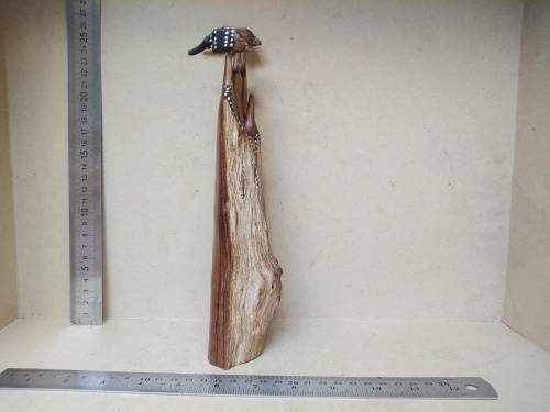Vintage! Mozambique Sandalwood Carving - 3 Sisters (1 Missing Head)