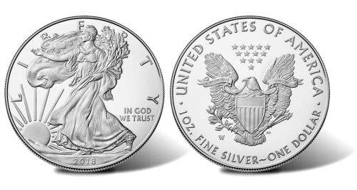 NEW YEAR SALE! - .999 Fine Silver - 1 Oz - 2018 American Eagle - BU