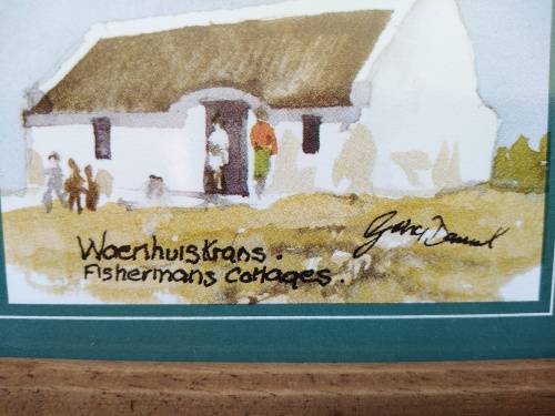 Set Of 4 ! - Cape Town - Gina Daniel - Small Framed Prints